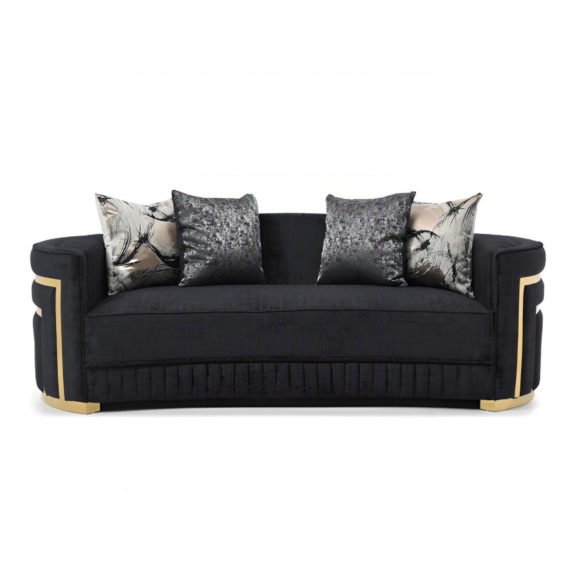 Soledad - Sofa With Upholstery And Hued Accents - Black Glory Furniture
