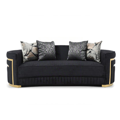 Soledad - Sofa With Upholstery And Hued Accents - Black Glory Furniture