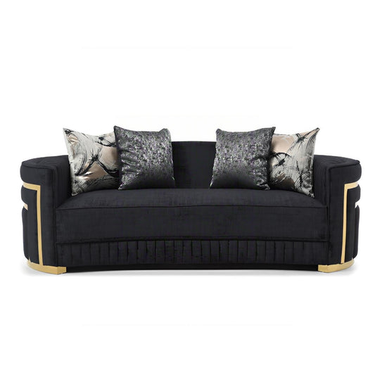Soledad - Sofa With Upholstery And Hued Accents - Black Glory Furniture