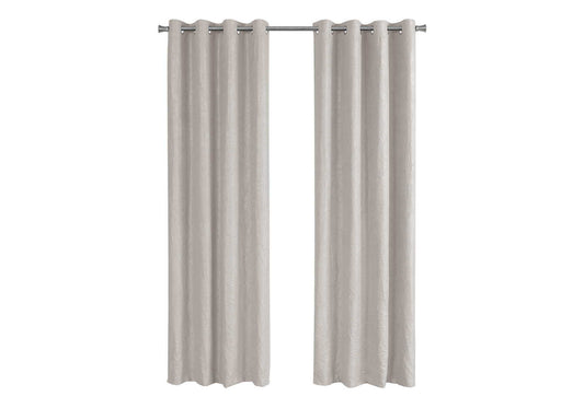 2 Pieces Set, Curtain Panel, Room Darkening, Grommet, Contemporary & Modern 8th Street