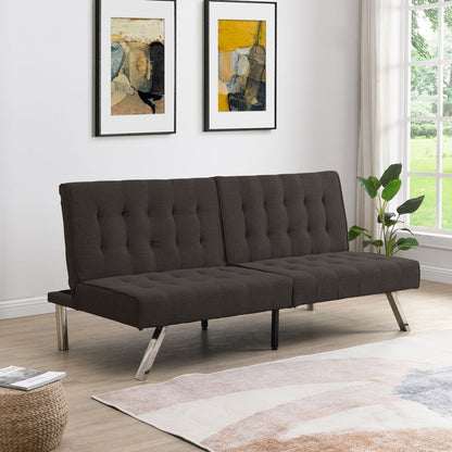 Modern Sofa Bed With Wood Frame And Stainless Legs Home Essentials