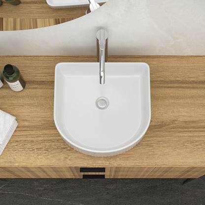 Vessel Bathroom Sink With Design - White Daily Nest