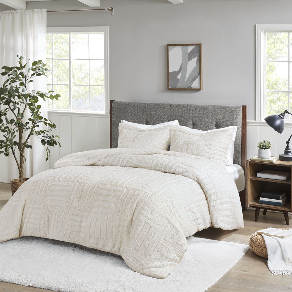 Arctic - King Down Alternative Comforter Mini Set - Ivory