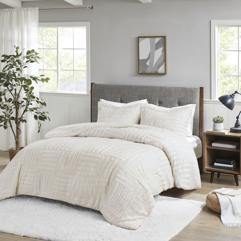 Arctic - King Down Alternative Comforter Mini Set - Ivory Madison Park