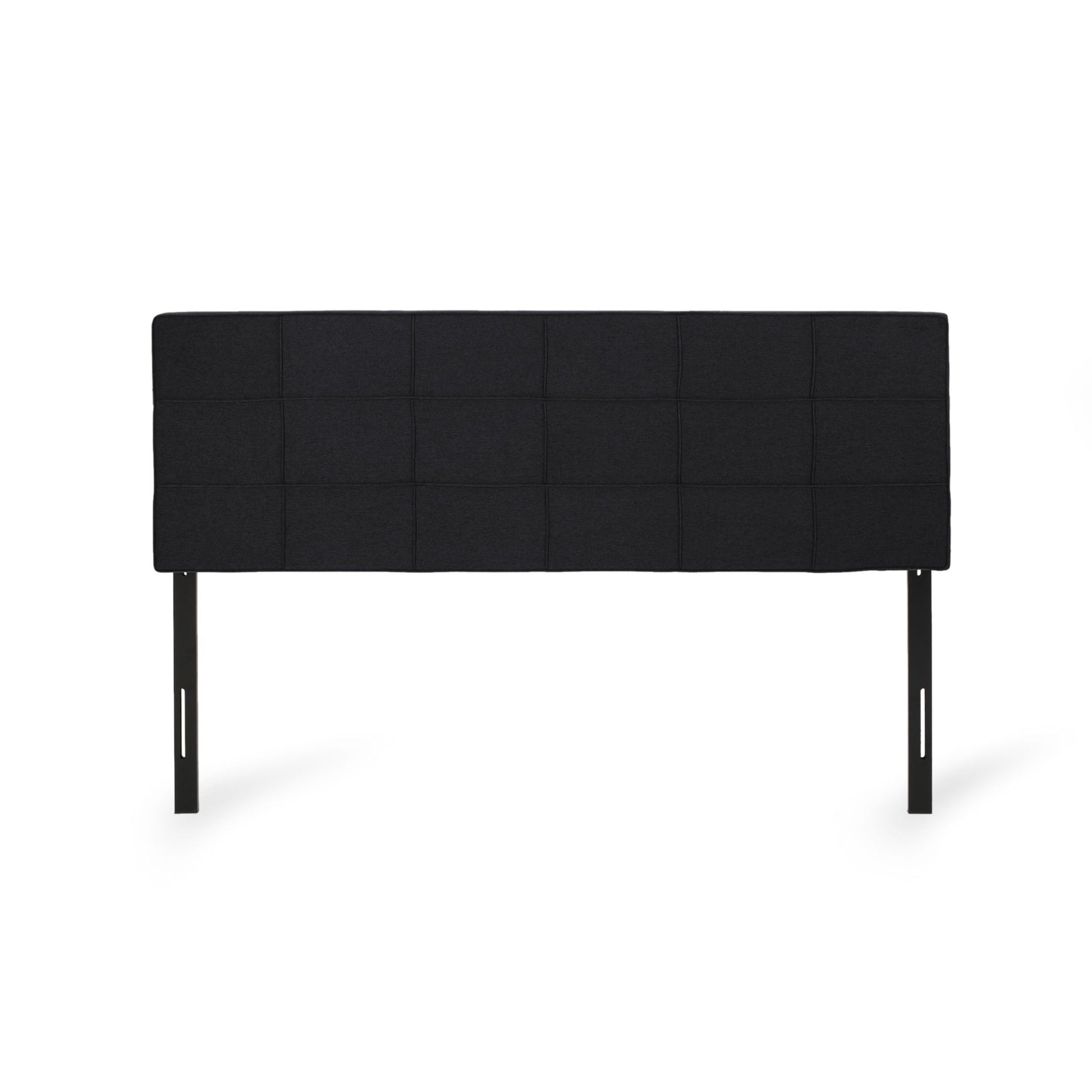 Marakesh - Contemporary Fabric Upholstered King / California King Headboard - Black Noble House