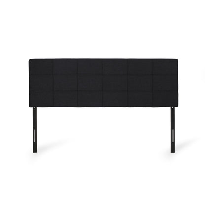 Marakesh - Contemporary Fabric Upholstered King / California King Headboard - Black Noble House