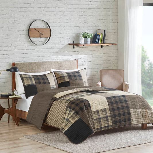Winter Hills - Oversized Quilt Set - Tan Woolrich