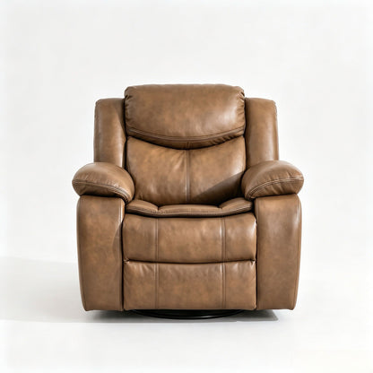 Rocker Recliner Chair With Manual Recline And 360° Swivel Base Home Essentials