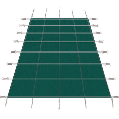 Inground Rectangle Winter Safety Pool Cover, Solid Safety Daily Nest