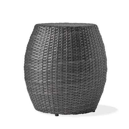 Outdoor Wicker Patio Side Table Noble House