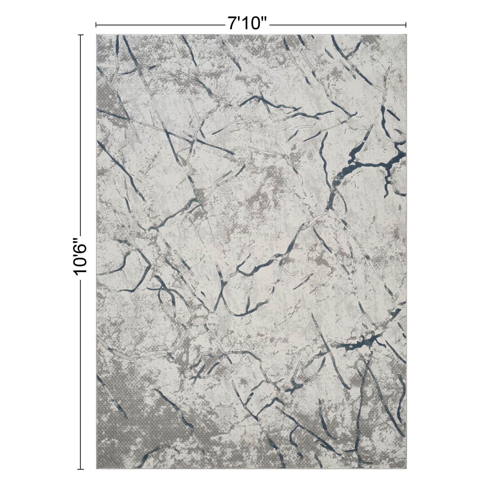 Geometrix - Contemporary Area Rug With Geometric 3D Effect Icona Home Decor