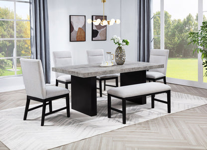 Sebastian - Side Chair (Set of 2) - Black / Gray Crown Mark
