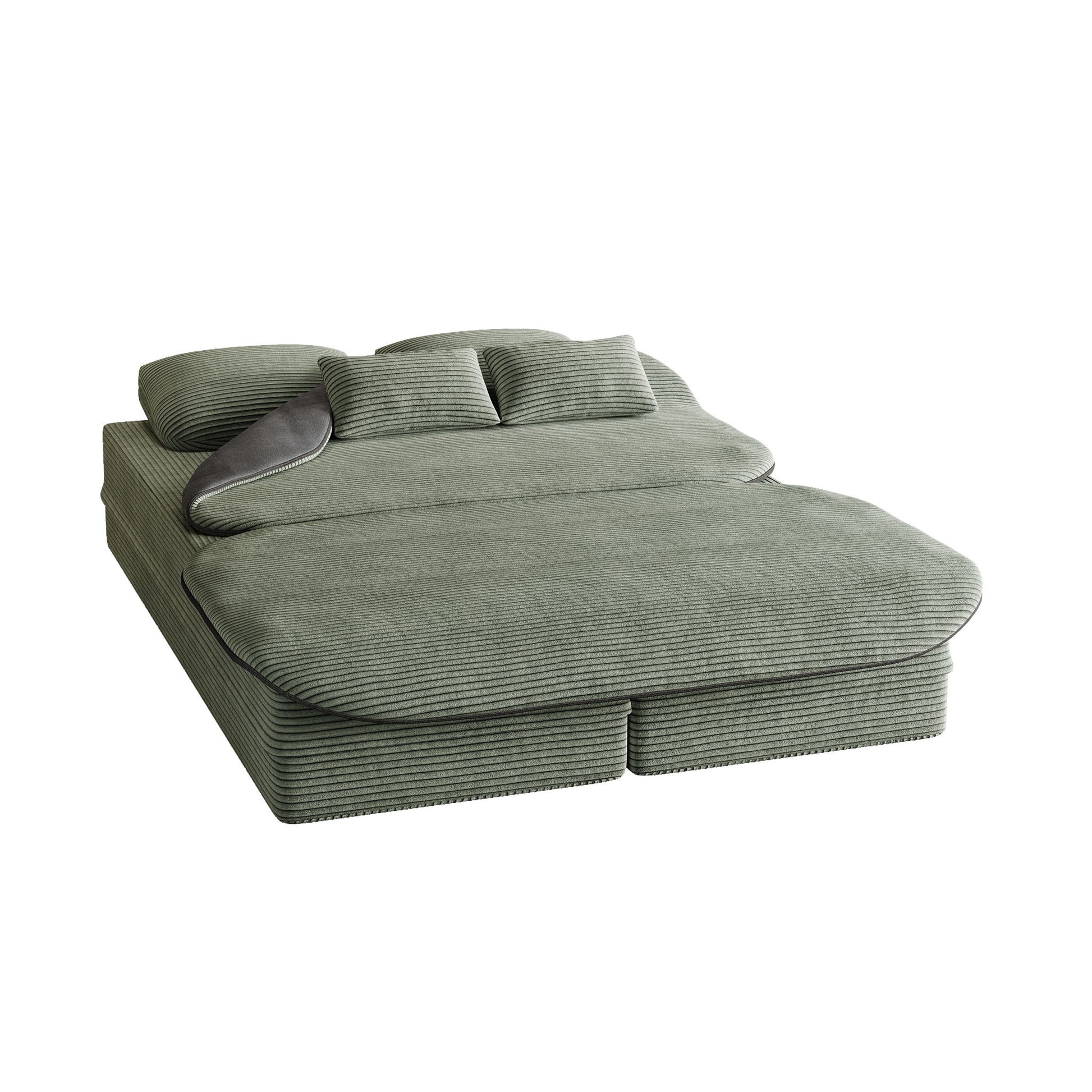 2 In 1 Foldable Sofa Bed With Multi Functional Blanket Home Essentials