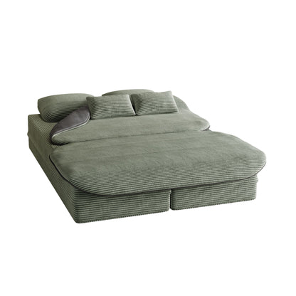 2 In 1 Foldable Sofa Bed With Multi Functional Blanket Home Essentials