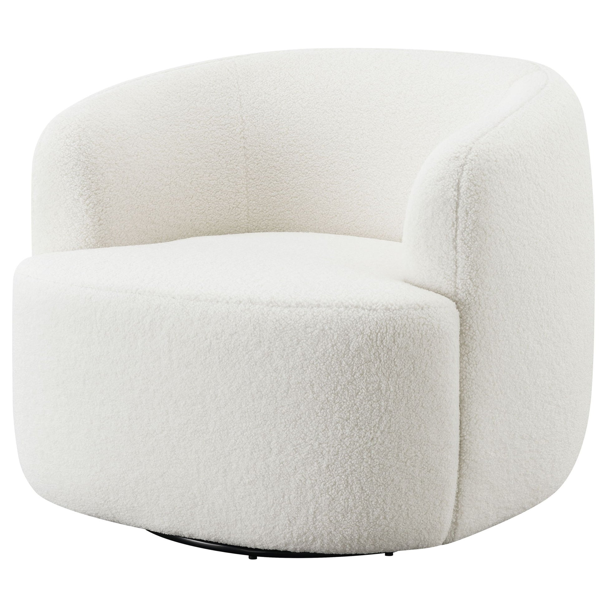 Denae - Upholstered Swivel Chair - Ivory Furniture Max