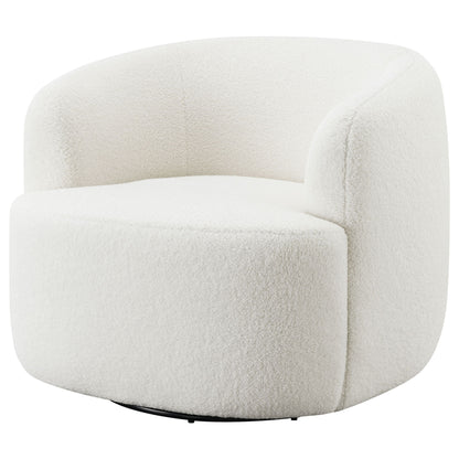 Denae - Upholstered Swivel Chair - Ivory Furniture Max