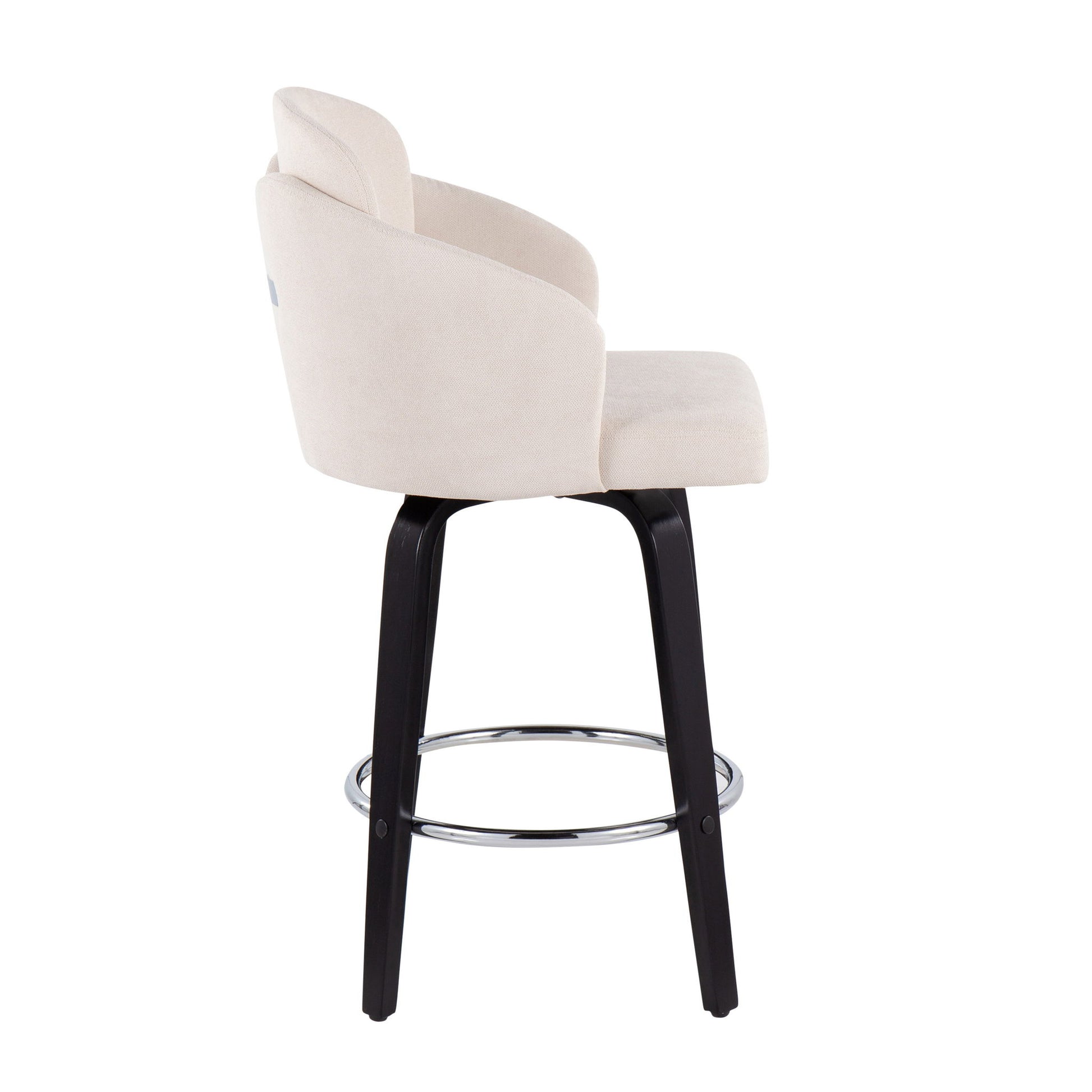 Dahlia - Contemporary Counter Stool Round Footrest (Set of 2) Lumi Source