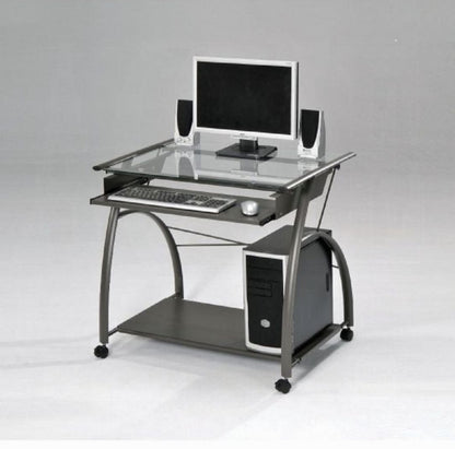 Vincent - Computer Desk - Pewter Acme