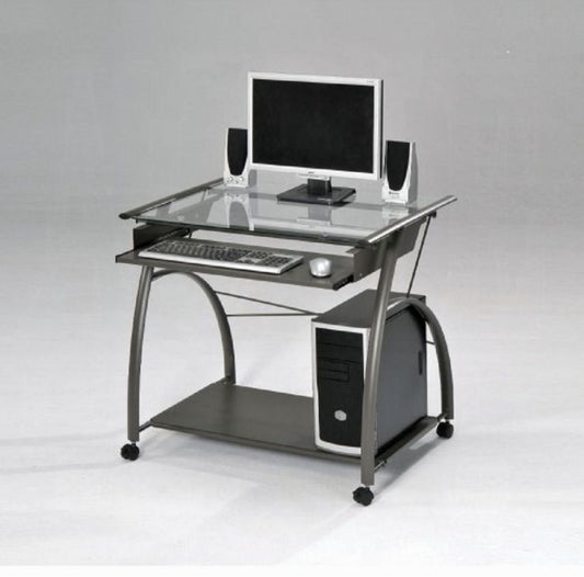 Vincent - Computer Desk - Pewter Acme
