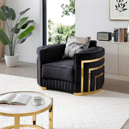 Soledad - Chair Upholstered With Hued Accents - Black Glory Furniture