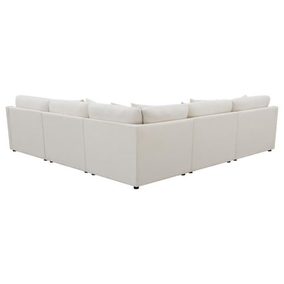 Hobson - Upholstered Modular Sectional Sofa With Ottoman Coaster Fine Furniture