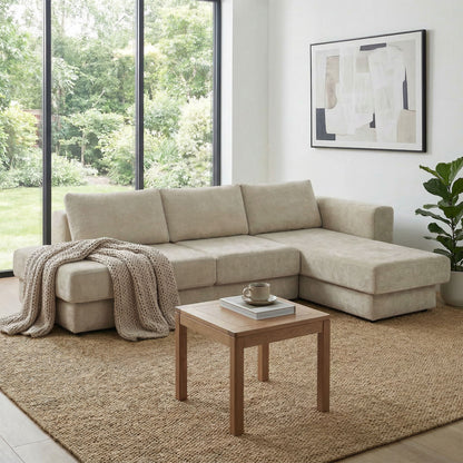 L-Shaped Modular Sofa With Double Layer Cushion Noble House