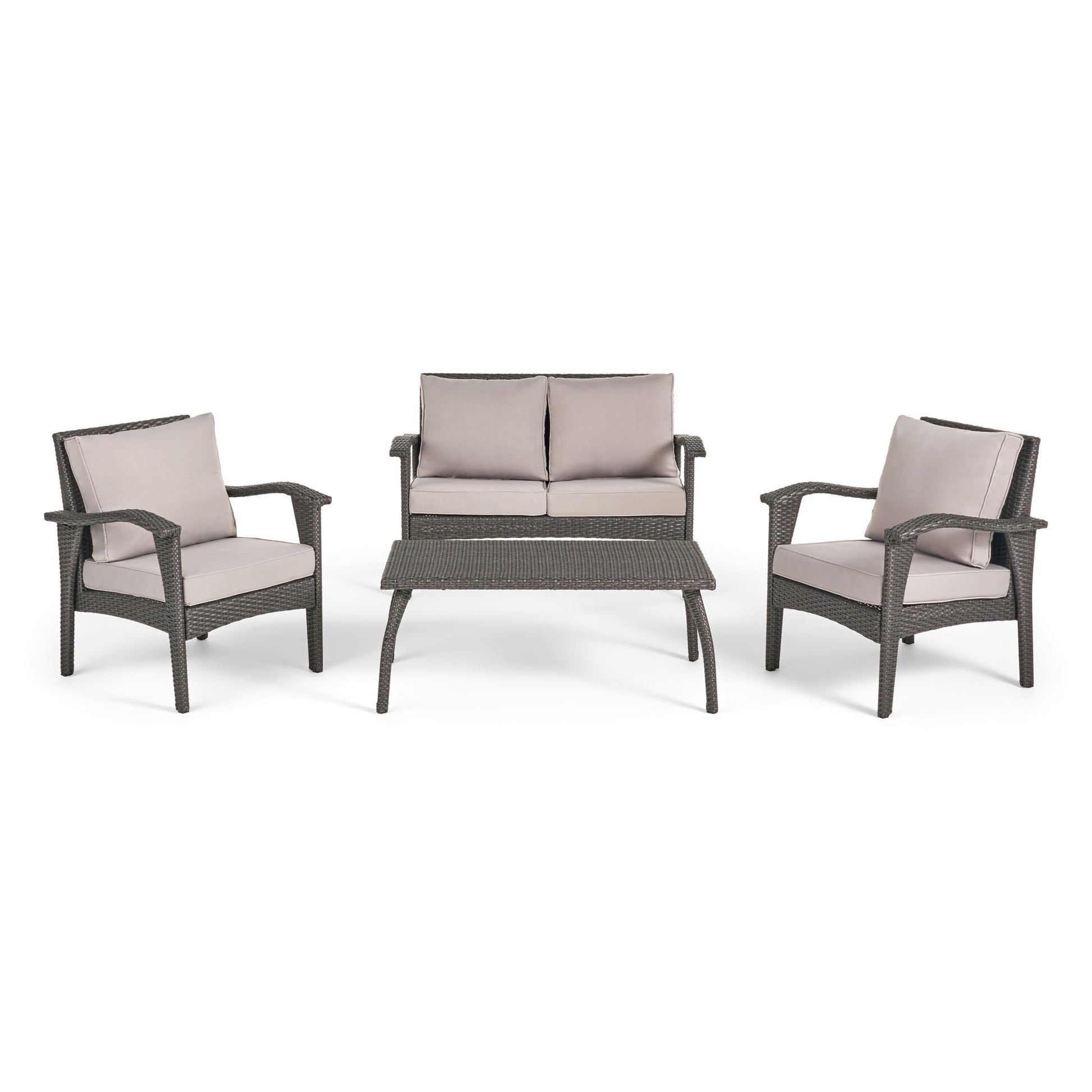 Honolulu - Wicker Set Outdoor Seating Noble House