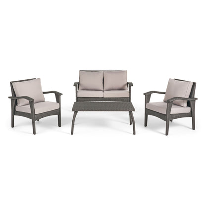 Honolulu - Wicker Set Outdoor Seating Noble House