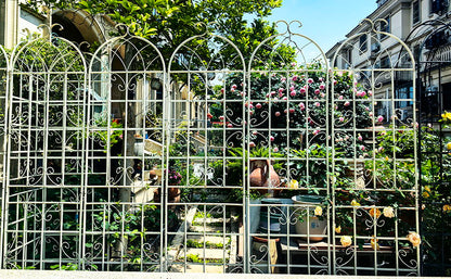 Metal Garden Rustproof Trellis For Climbing Plants Outdoor Flower Support Daily Nest