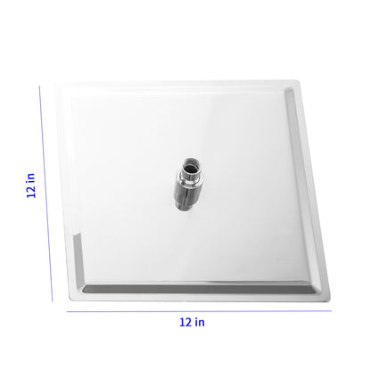 Ultra Thin Square Rainfall Shower Head Stainless Steel, Wall Or Ceiling Mount Daily Nest