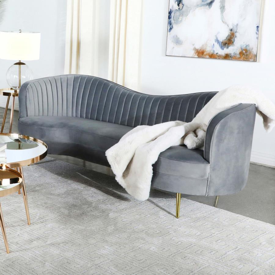 Sophia - Upholstered Channel Tufted Sofa CoasterEssence