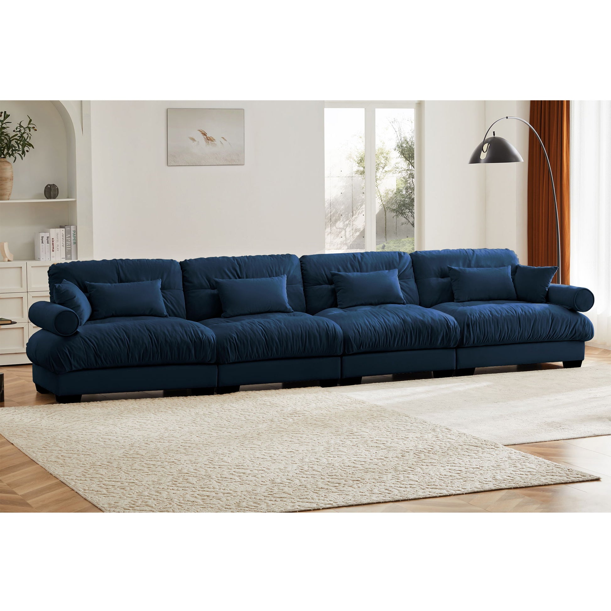 Super Comfort Oversized Modular Sectional Sofa, Deep Seat Convertible L Shaped Couch Home Essentials