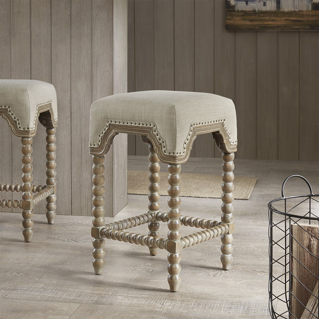 Christine - Counter Stool - Light Gray