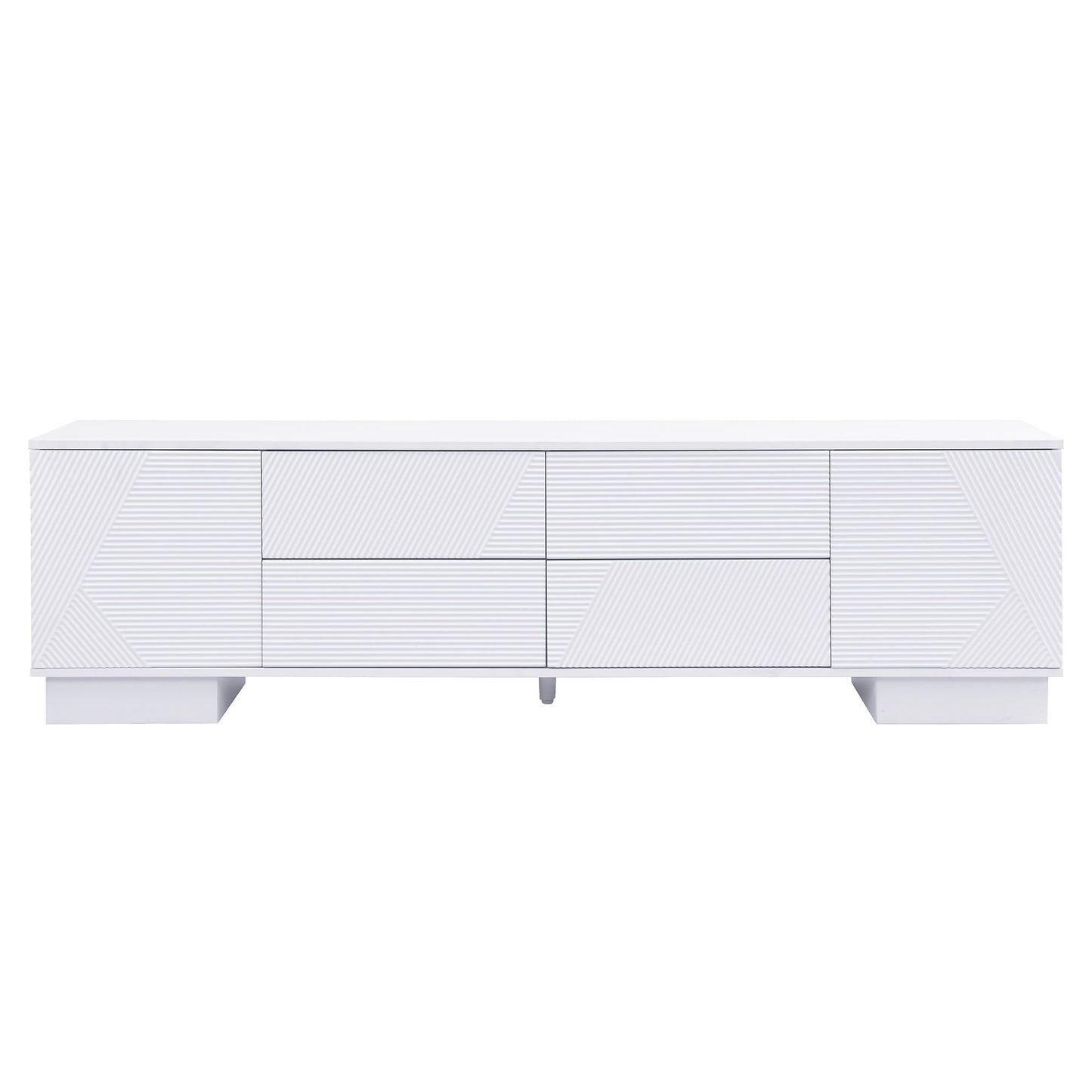 Modern TV Stand With Storage Cabinets, 4 Drawers Hearth and Haven
