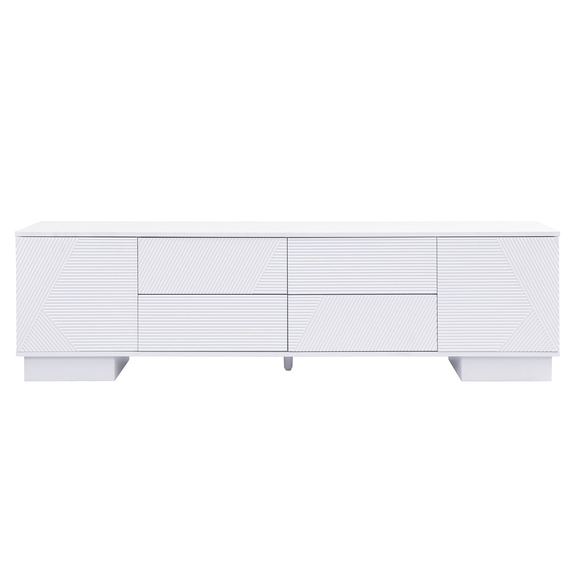Modern TV Stand With Storage Cabinets, 4 Drawers Hearth and Haven