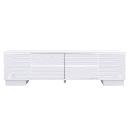 Modern TV Stand With Storage Cabinets, 4 Drawers Hearth and Haven