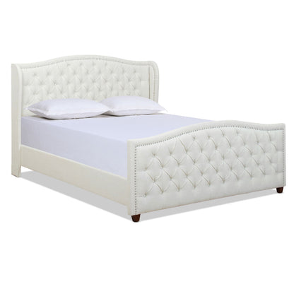 Marcella - Upholstered Shelter Headboard Bed Set Jennifer Taylor Home