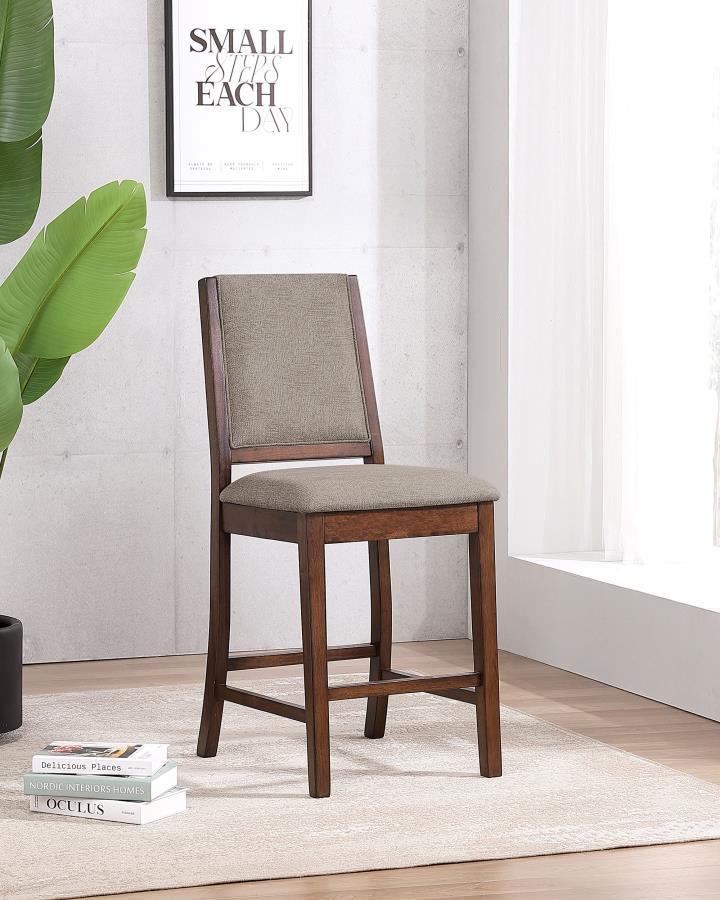 Patterson - Upholstered Counter Chair (Set of 2) - Mango Oak CoasterEveryday