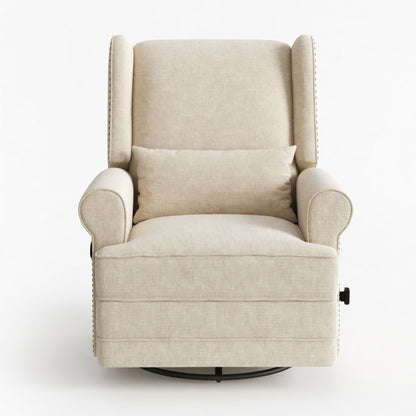 Extra Wide Swivel Recliner Glider Chair With Footrest Home Essentials