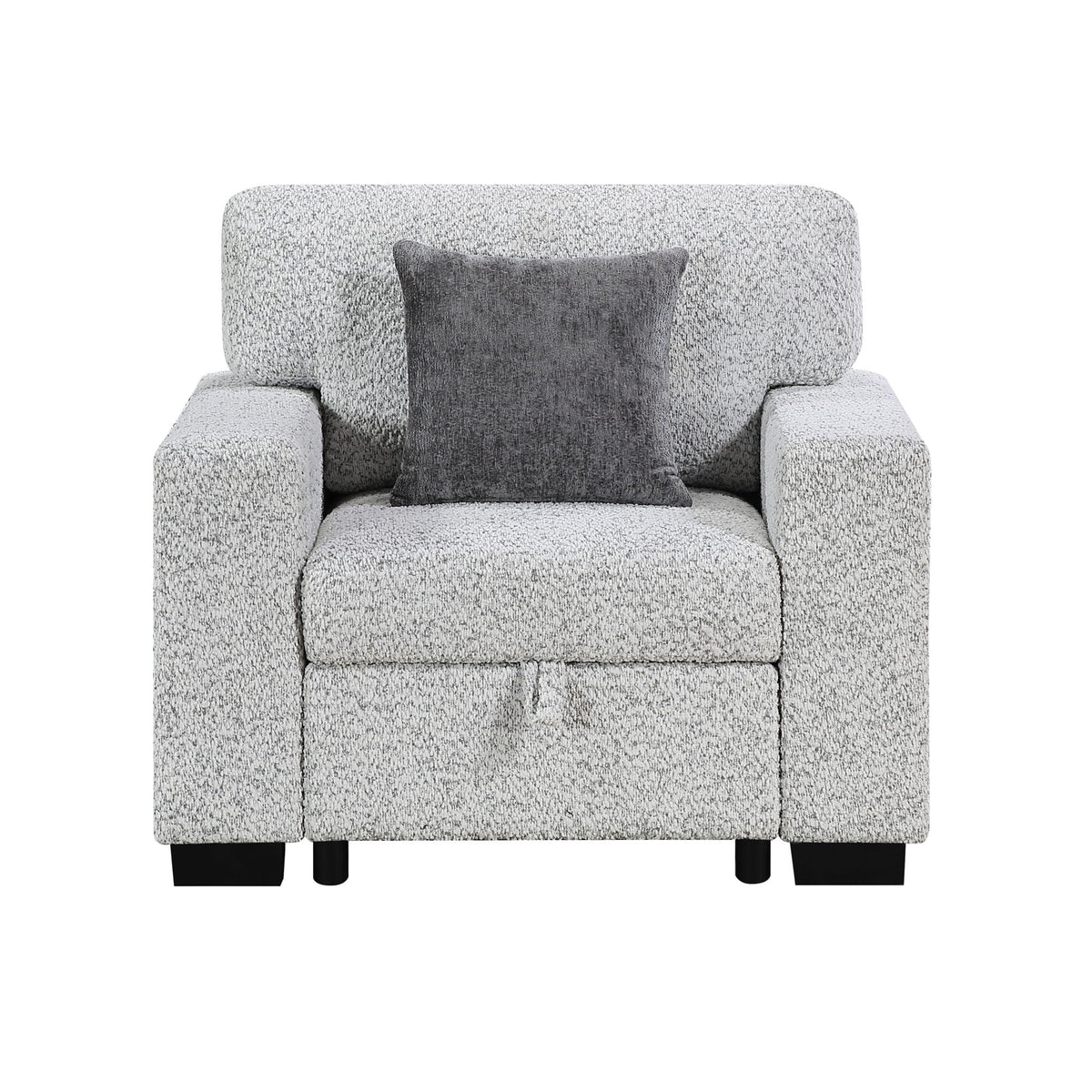 Prato - Chair With Storage And USB - Gray Matrix Furniture Group
