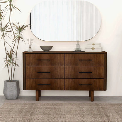 Logan - Dresser With 6 Drawers - Brown Ashcroft Furniture