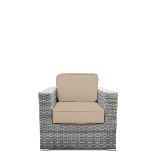 Minnesota - Wicker Club Chair Outdoor - Gray LSI Patio Furniture