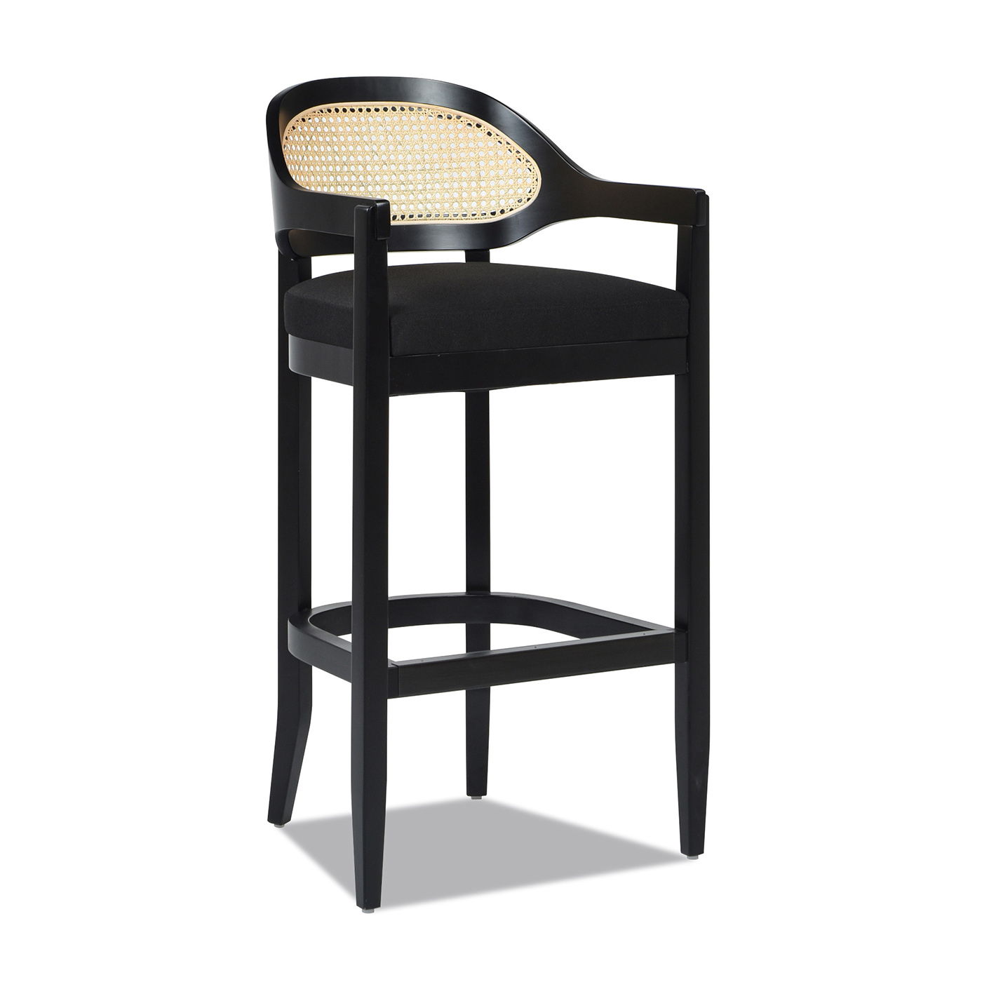 Americana - Mid-Century Modern Cane Back Counter Stool Jennifer Taylor Home