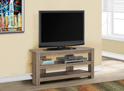 TV Stand, Console, Media Entertainment Center, 3 Storage Shelves 8th Street