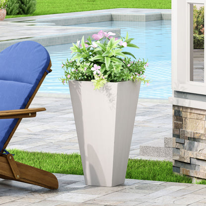 Outdoor Modern Cast Stone Planter Noble House