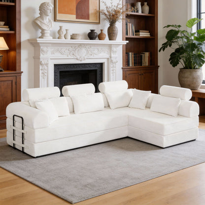 Modern L-Shape Modular Sectional Sofa, Compressed Design Home Essentials