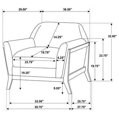 Caspian - Accent Chair - Gray Furniture Max