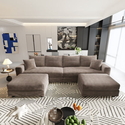 Modern Comfy Upholstered Sofa Cloud Couch & Deep Seat Couches Home Essentials