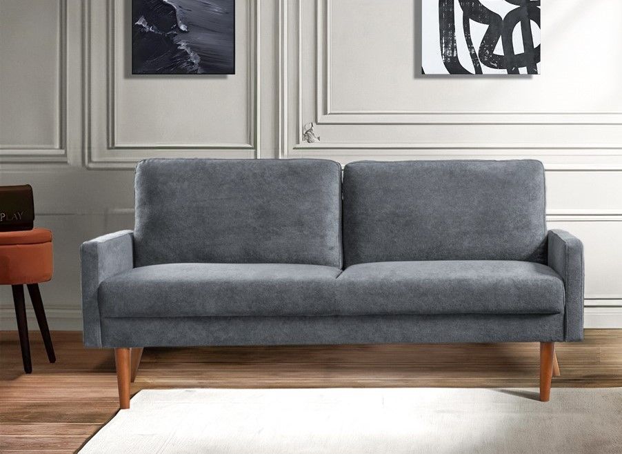 Sofa, European Style With Sleek Design, Modern & Vintage Flair, Upholstered 3 Seater Couch US Pride