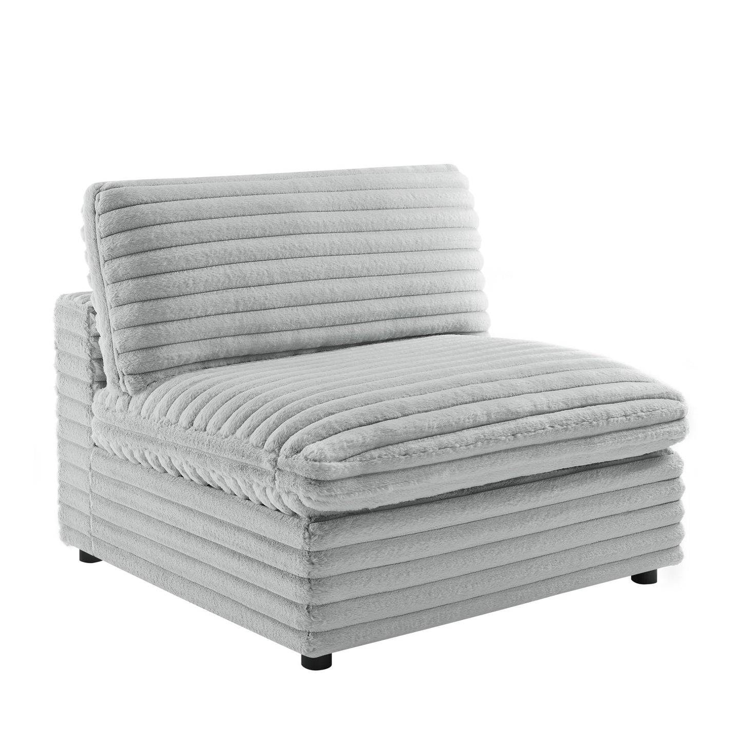 Jenny - Armless Slipper Chair - Gray Ridgecrest Home